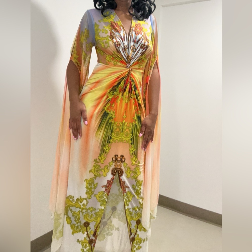 Printed Maxi W/Split - image 2